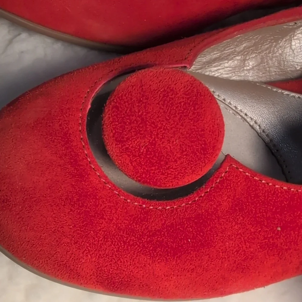 Beautifeel Mary Women's Slip -On  Red Leather shoe - Picture 6 of 13